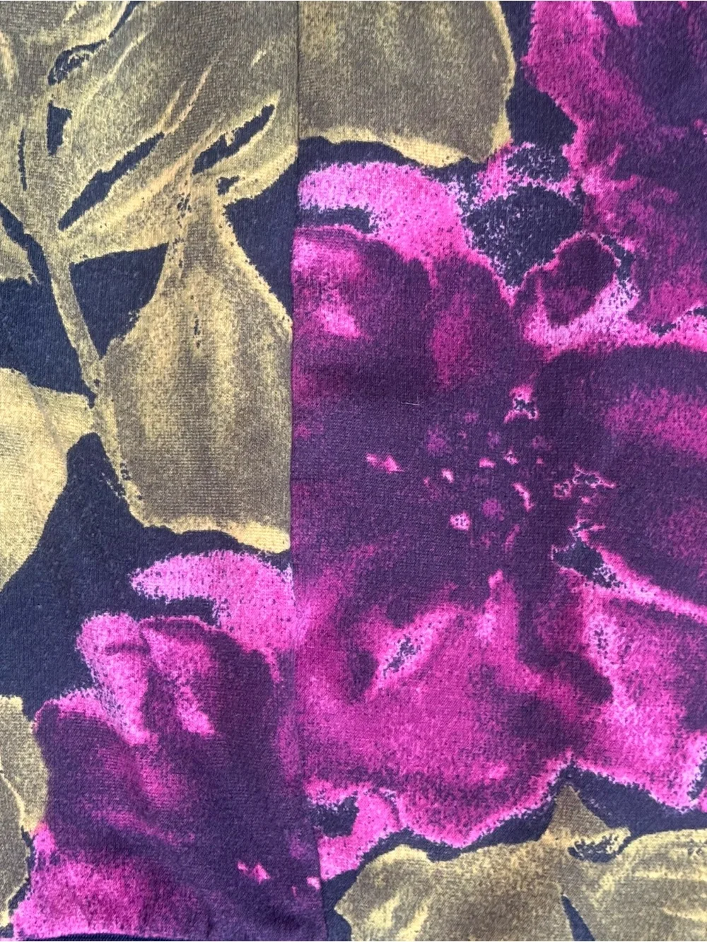 Vera Wang Black Floral Mini Skirt with Pink and Yellow Print - Simply Vera